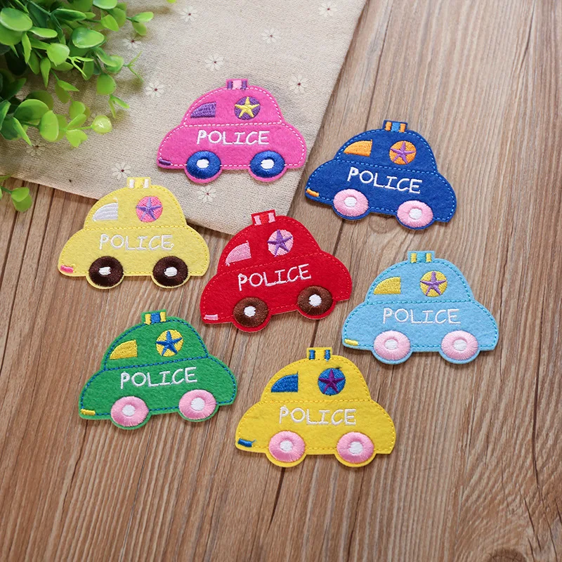 Children Cartoon car Embroidered Owl Iron on Patches for Clothes Stickers Fabric DIY Decorative Applique Patch Embroidery | Дом и сад