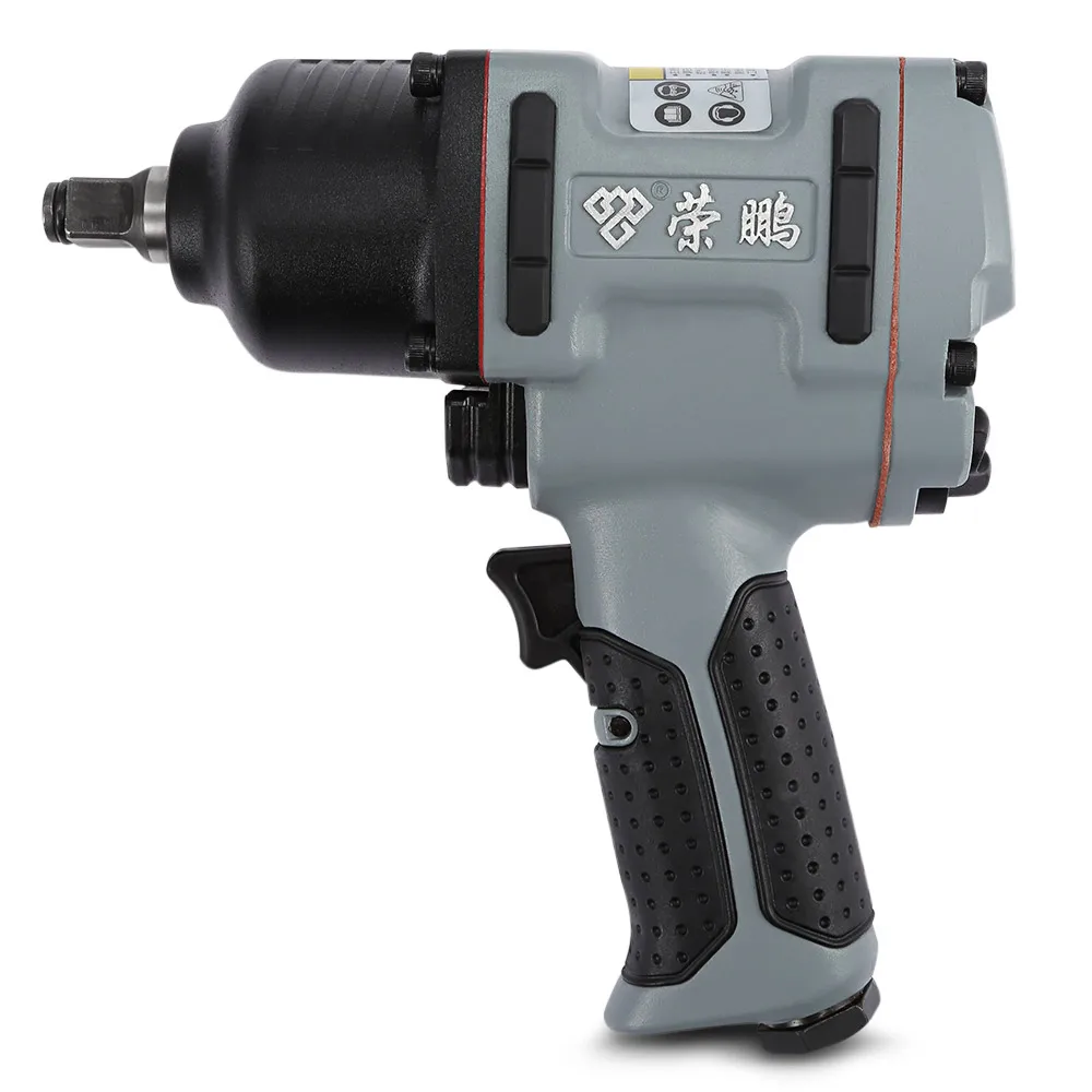 Air Impact Wrench Pneumatic Socket Set Compact Gun Ergonomic Handle