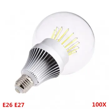 

100X 85-265v High Power Edison COB Filament Globe Light E27 E26 LED Bulb Lamps dimmable 110V 220V LED Lights dimming lighting