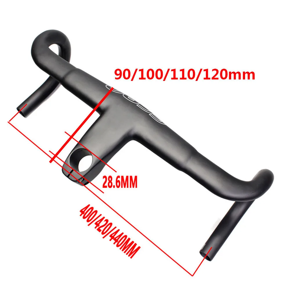 31.8*440mm Road Carbon Fiber Handlebars Road Bike Ultralight T800 Bike Drop Bars