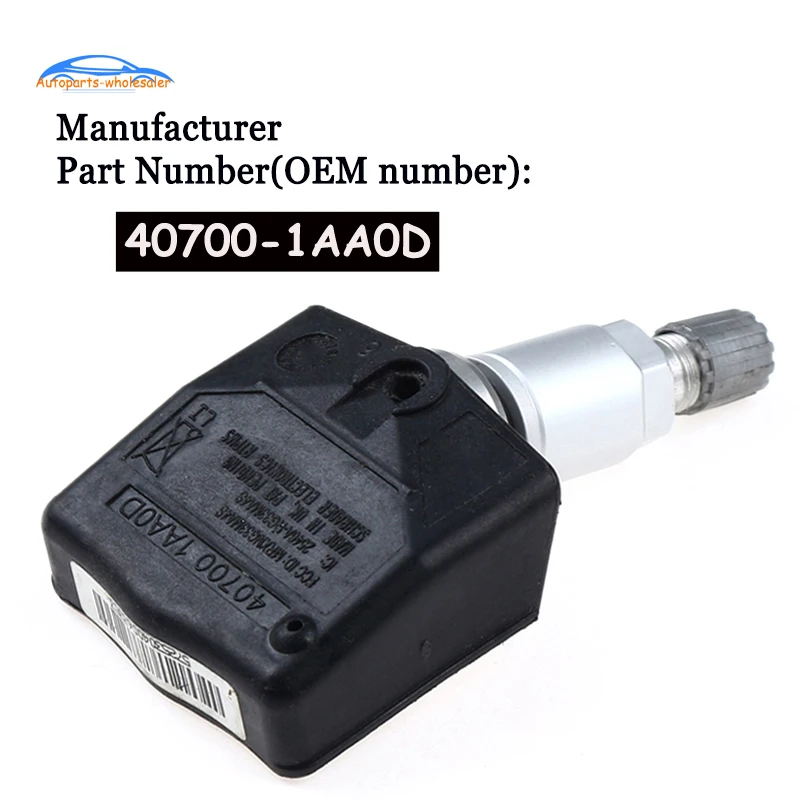 New 40700 1AA0D 407001AA0D For Nissan Titan TPMS Tire Pressure Sensor