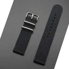 MR NENG водонепроницаемый хорошее качество толстый Открытый нейлон ткань ремешок для часов 24 мм 22 мм 20 мм 18 мм черный зеленый ремешок часы NATO ремешок