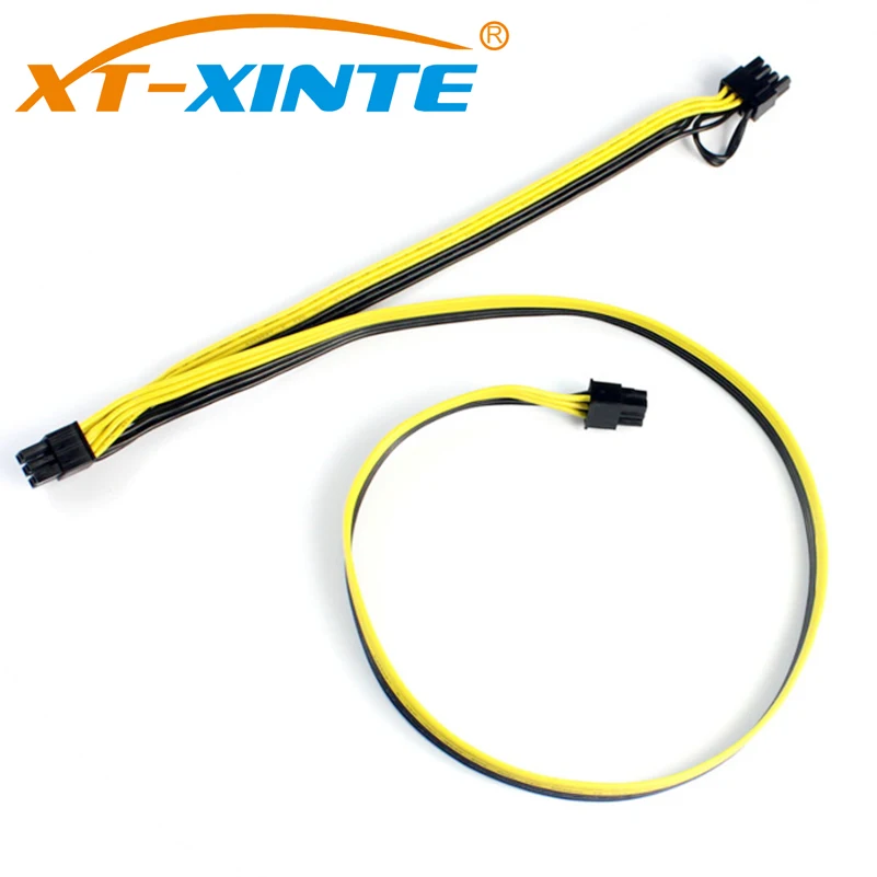 Modular PSU PCIe for Molex 6pin to 8pin Power Cable 6+2pin PCI Express Internal Splitter Ribbon Adapter Cable 18AWG for Mining