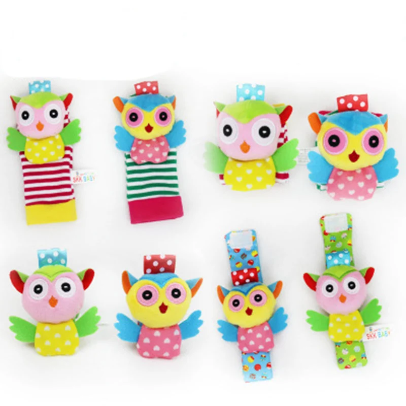 

Baby Toy Baby Rattles Toys Animal Socks Wrist Strap with Rattle Baby Foot Socks Bug Wrist Strap