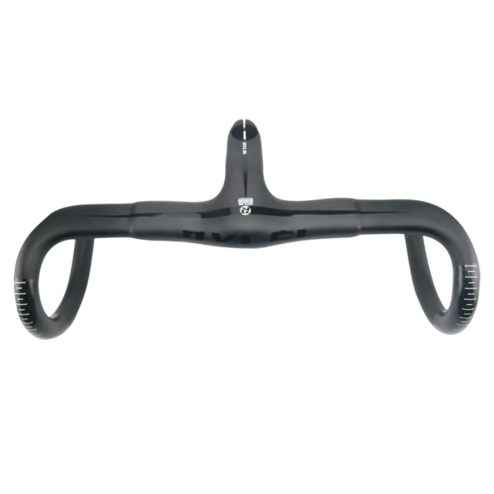 RXL SL Bicycle Handlebar Road Bike 3K Matte Integrated Handlebar With Stem 400420440mm BlackRed Carbon Road Bike Handlebars (1)