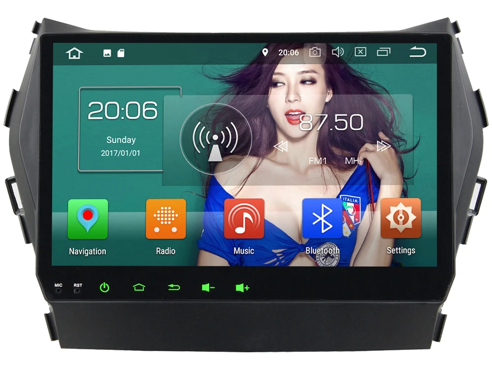Clearance 9" IPS Octa Core 4G Android 8.1 4GB RAM 64GB ROM Car DVD Player Radio GPS Glonass Navigation For Hyundai Santa Fe IX45 2013-2016 0