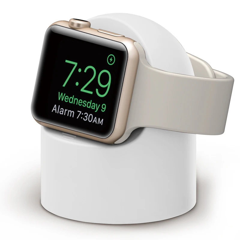 Док станция зарядная с силиконовом держателем для кабеля Apple Watch серии 1/2/3/4 42 мм/38