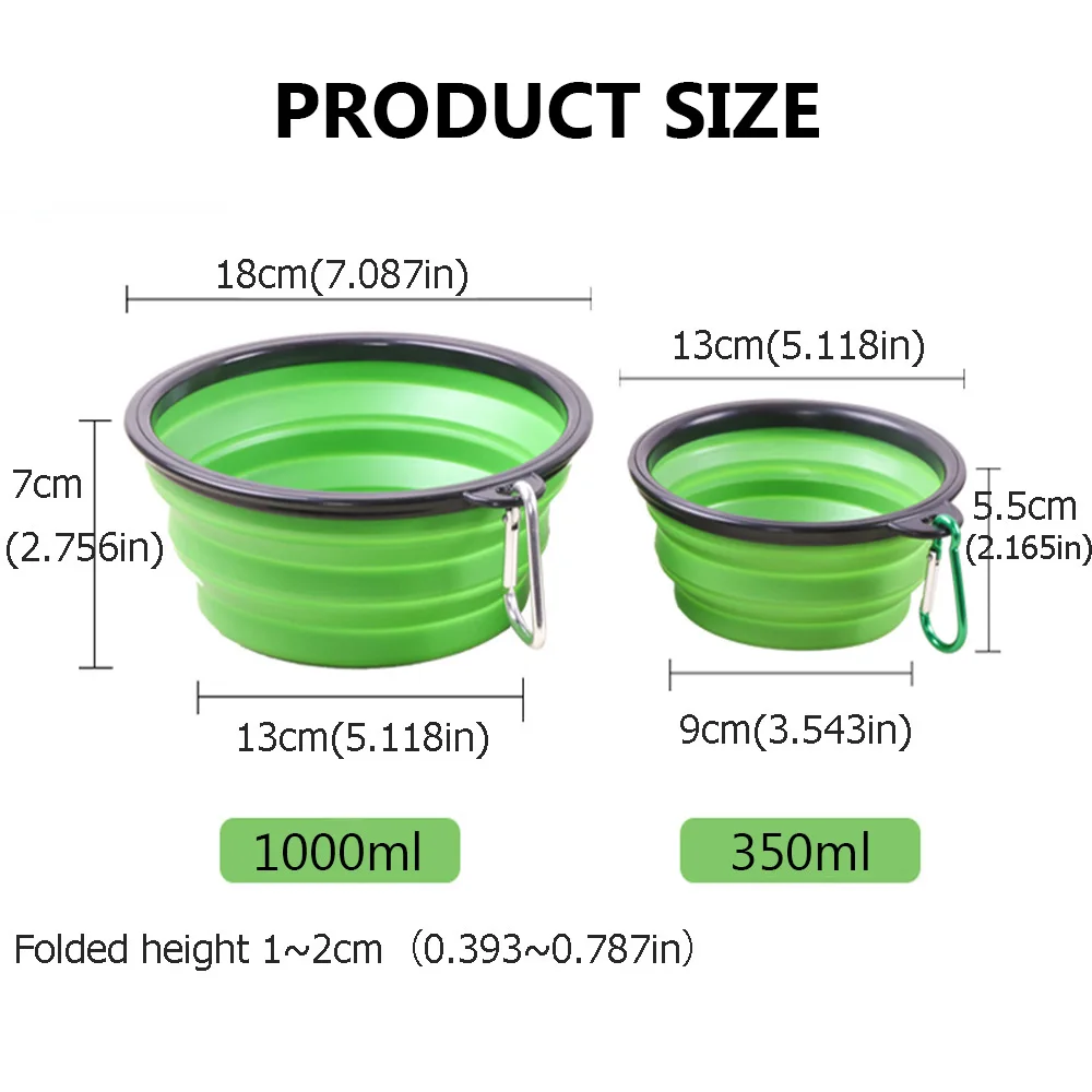 Портативная Складная миска для собак и кошек для путешествий, подача воды, блюдо для еды кормушка для щенка, товары для домашних животных на открытом воздухе