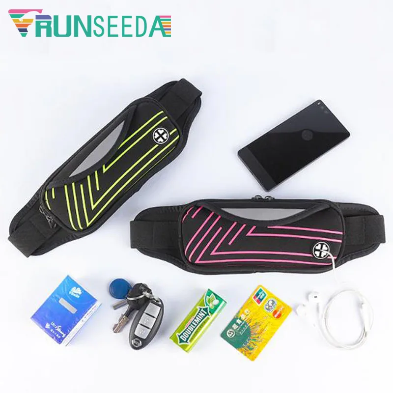 Runseeda Sports Waist Bag High Quality Cycling Running Belt Bag Pack Multi-Pockets Mobile Phone And Keys Pouch For Jogging Climb