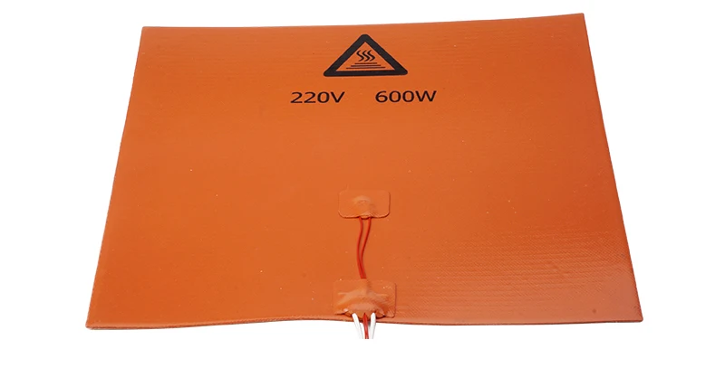 

3D printer accessories 200/ 300mm 220V 600W silicone rubber hot bed silicone heating pad heating plate