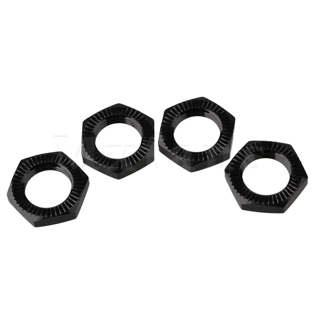 Mxfans 4 x Алюминий 17 мм колеса Шестигранная гайка черный N10169 для RC 1:8 Запчасти