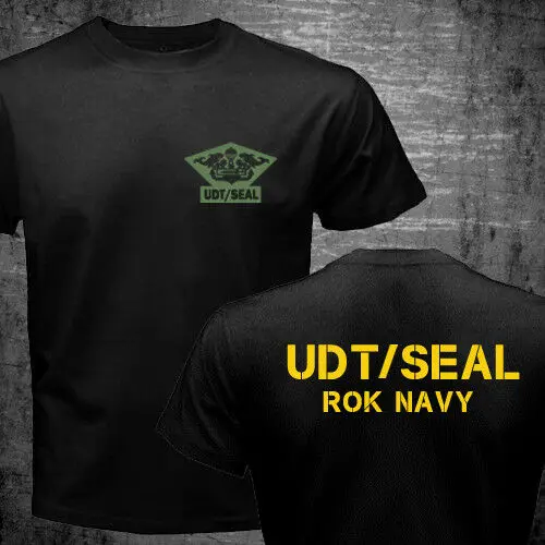 2019 крутая Новая Южная Корея Rok Navy Udt/печать спецназ Военная футболка