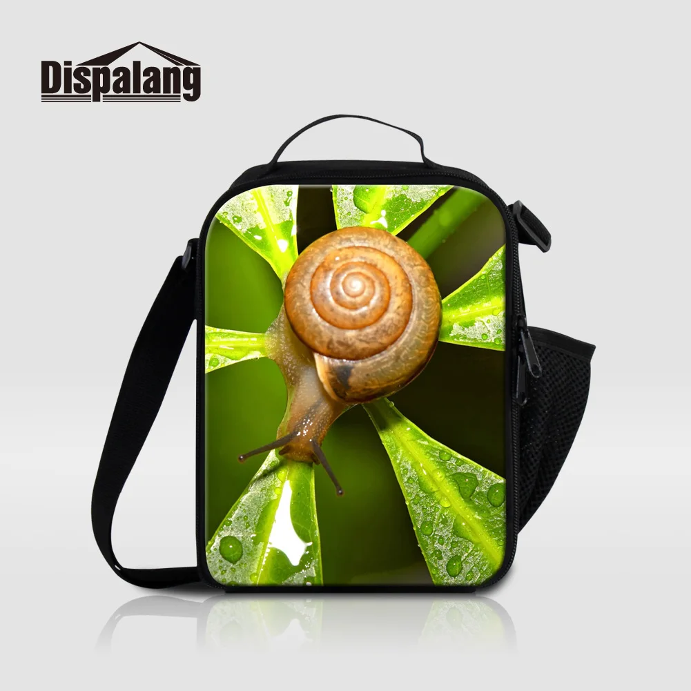 Dispalang Small Thermal Lunch Bags For Kids Food Picnic Bag Lancheira Snail Animal Print Sac Isotherme Lunch Box For School Meal Dispalang Small Thermal Lunch Bags For Kids Food Picnic Bag Lancheira Snail Animal Print Sac Isotherme Lunch Box For School Meal