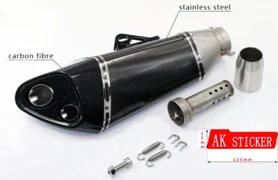 Универсальный глушитель для мотоцикла 51 мм YZFR1 YZFR6 YZF600 FZ400 CF150 CF250 GSXR750 GSXR600 GSXR1000