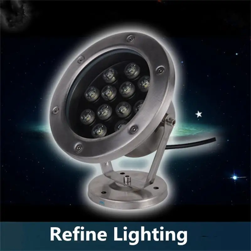 

LED Swimming Pool Light IP68 12W Underwater Lamp LED Piscine 16 Color Change with Remote Controller Underwater RGB Led Light 12W