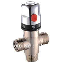 Латунь термо смесительный клапан, G3/" резьба, контроль температуры воды, MOQ 50 шт./лот, X9322