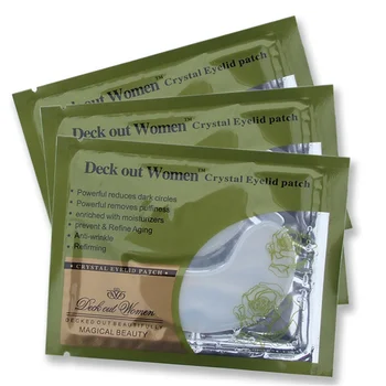 

10pair=20pcs Women Crystal Eyelid Patch Under Eye Masks Anti-Wrinkle Whitening Crystal Collagen White Eye Mask Dark Circle