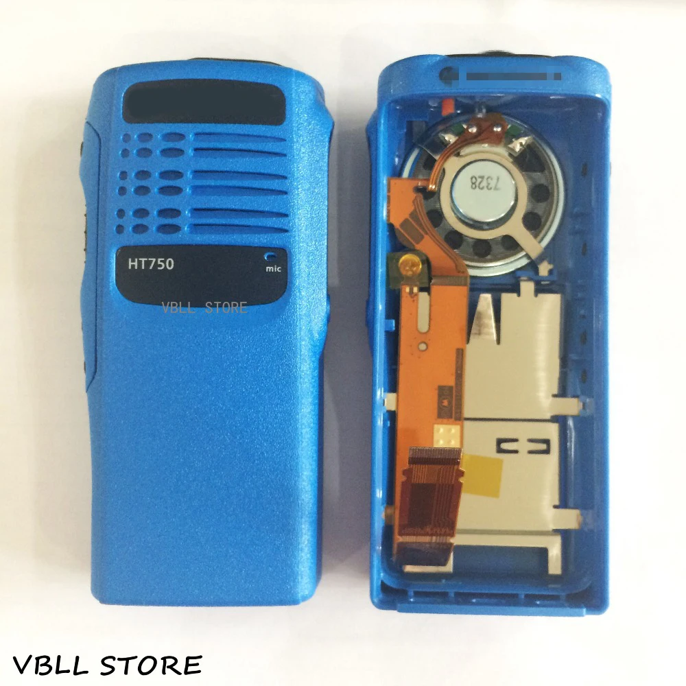 PMLN4216 синий передний корпус Чехол комплект с динамиком микрофон для Motorola HT750 GP340