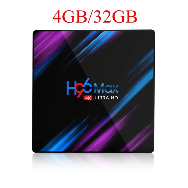10 шт. Android 9,0 tv Box H96 Max RK3318 Четырехъядерный 4 Гб 64 ГБ макс 2,4 г/5 г двойной WiFi USB3.0 BT4.0 4K H.265 Youtube медиаплеер - Цвет: 4GB 32GB