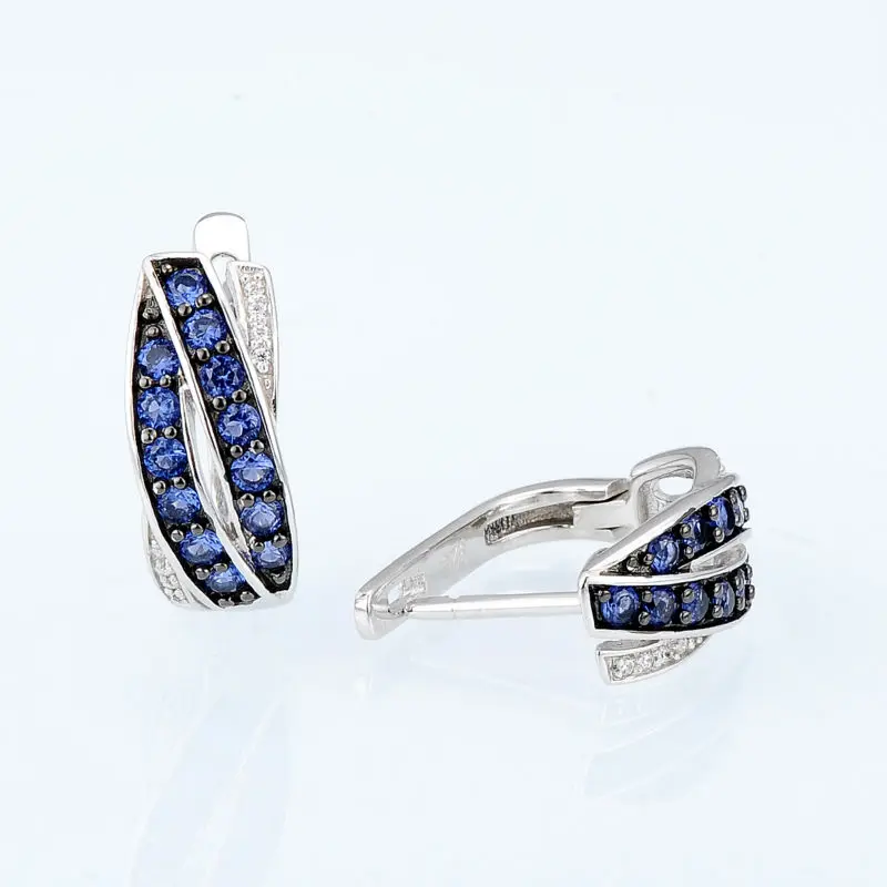E304370SBZZSK925-SV5-Silver Earrings