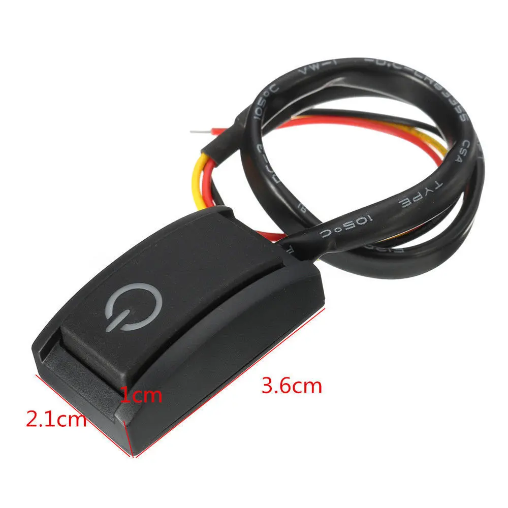 12V 200mA кнопка для автомобиля фиксации поворот вкл/выкл переключатель светодиодный светильник Грузовик Лодка