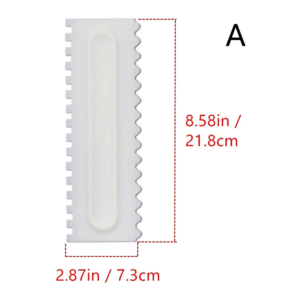 Торт скребок для помадной массы мусс крем шпатель край гладкая кухня торт кондитерские формы выпечки украшения инструменты крем украшения - Цвет: A