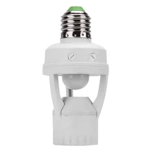 E27 светодиодный 220 V PBT винтовая лампочка держатель светодиодный PIR инфракрасный датчик движения Сенсор противотуманная фара с переключателем гнездо определить светодиодный лампы инфракрасная лампа