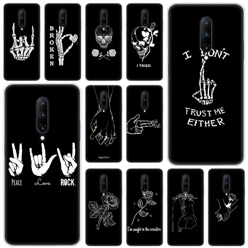 Hot Abstract Line Face art dark Soft Silicone Fashion Transparent Case For font b OnePlus b