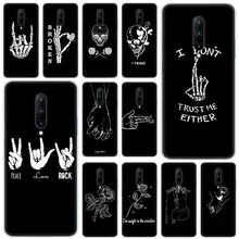 Hot Abstract Line Face art dark Soft Silicone Fashion Transparent Case For OnePlus 7 Pro 5G 6 6T 5 5T 3 3T TPU Cover