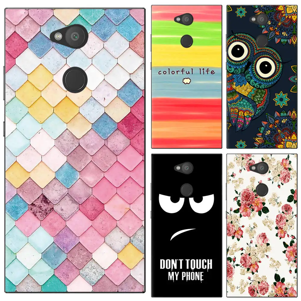 

New Arrival Phone Case For Sony Xperia L2 5.5-inch Fashion Design Art Painted TPU Soft Silicone Skin Back Cover