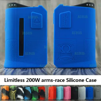 

2017 RHS Colourful Silicone Cover for Original Electronic Cigarette Limitless Arms Race LMC 200W Box Modshield free shipping