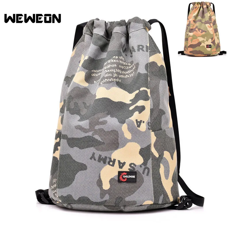 

Foldable Drawstring Rucksack Outdoor Hiking Backpack Women Men Camouflage Camping Bags Sports Lightweight Travel Backpacks