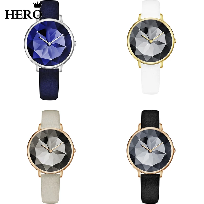 

HERO High Quality Original Copy 1:1 Simple Atmosphere Multi-Color Watch Female LOGO Free Package Manufacturers Wholesale