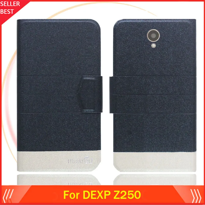 

5 Colors Hot!! DEXP Z250 Case Customize Ultra-thin Leather Exclusive Phone Cover Folio Book Card Slots Free Shipping