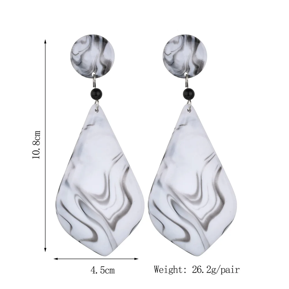 Модные серьги капельки белый цвет красный черный кварц Синий Howlite камень