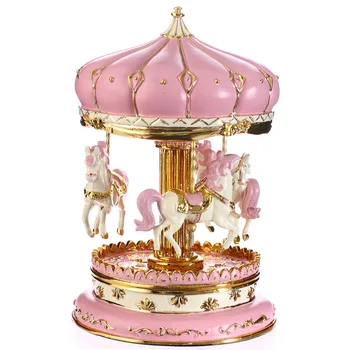 

Romantic castle carousel crafts for men and women friends birthday gift