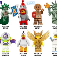 80 шт. PG8061 супер герой Медуза Рокки Гарсон пряник Базз Лайтер Licorne D'or Lightan Blocs de conbuilding Bebe
