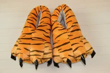 2016 neue Herbst und winter super weiche korallen samt Stich dinosaurier pfote schuhe explosion modelle dicken plüsch baumwolle slipper