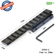 D2006-A 11mm/10mm to 20mm Extensible Scope bases Mount Sporting Picatinny Weaver Rail Scope Mount Width 20mm /21mm Length 120mm