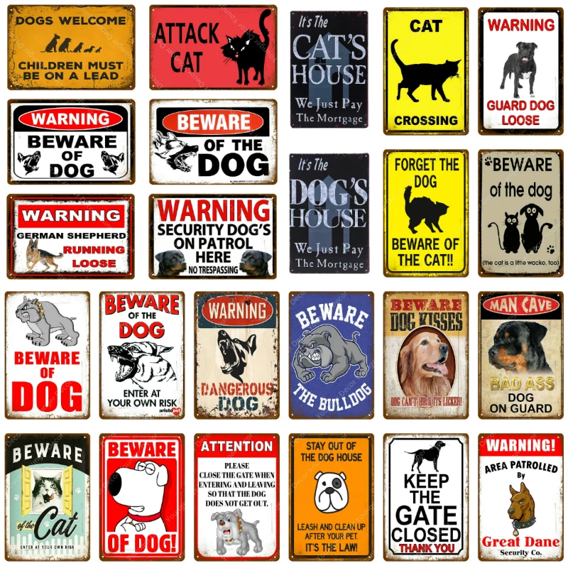 Avertissement Danger Metal Plaque En Fer Blanc Mefiez Vous Du Chien Chat Sur Garde Mur Plaque Affiche Maison Peinture Noel Decor Art Yh044 Aliexpress Avertissement Danger Metal Plaque En Fer Blanc Mefiez Vous Du Chien Chat Sur Garde Mur Plaque Affiche Maison Peinture Noel Decor Art Yh044 Aliexpress