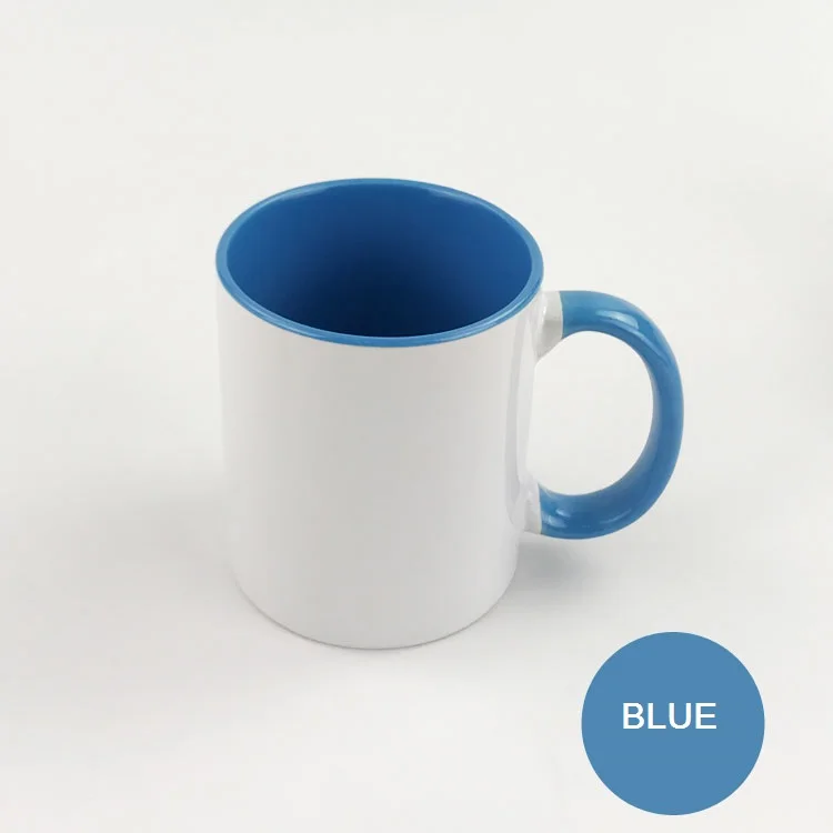 

Color inside and handle inside Ceramic cup DIY photo Ceramic mug DIY photo customize picture gifts MAZWEI Daily Store