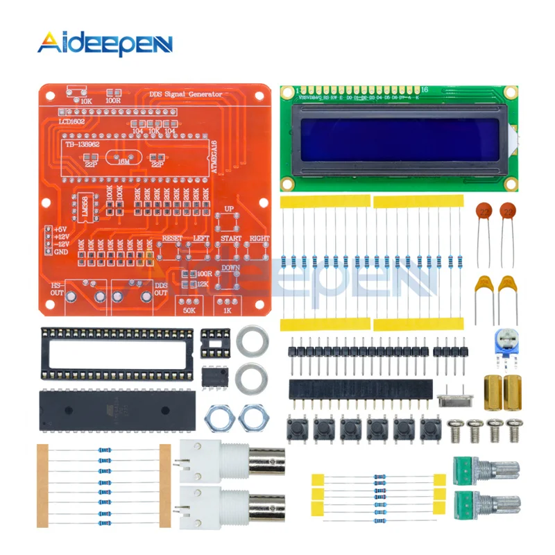 Модуль генератора сигналов DDS AVR с ЖК дисплеем наборы DIY прямоугольная
