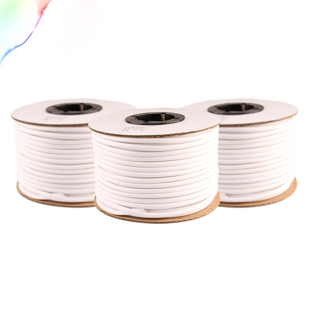 

1roll 0.5 0.75 1.0 1.5 2.5~25mm2 PVC White Handwriting Ferrule Printing Machine Number Plum Tube Wire Sleeve Blank Cable Marker