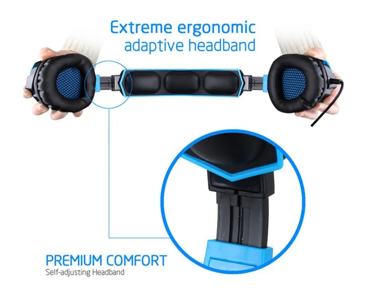 New Sades SA920 Stereo Gaming Headset for Laptop Tablet PS4 PC Gamer Mac XBOX 360 Cellphone Pro Game Headphones with Microphone (7)
