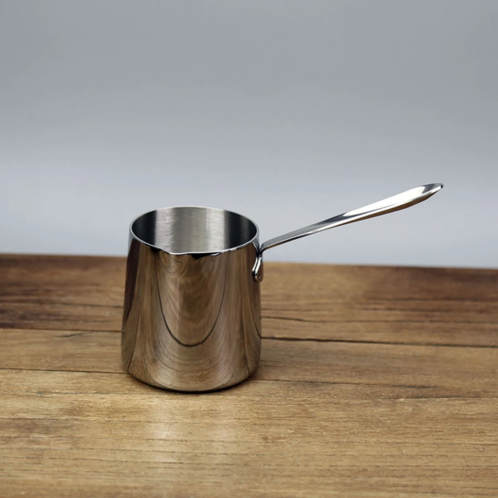 Stainless Steel Butter Warmer Coffee Milk Warmer Turkish Coffee Pot