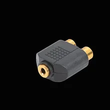 3,5 мм 1/" стерео Женский Джек 2 Двойной RCA Женский Y сплиттер аудио адаптер