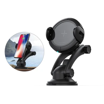 

Wireless Charger Fast Charging 15W Qi Car Mount Wireless Charger For iPhone XS Max XR X Samsung Automatic Infrared Phone Holder