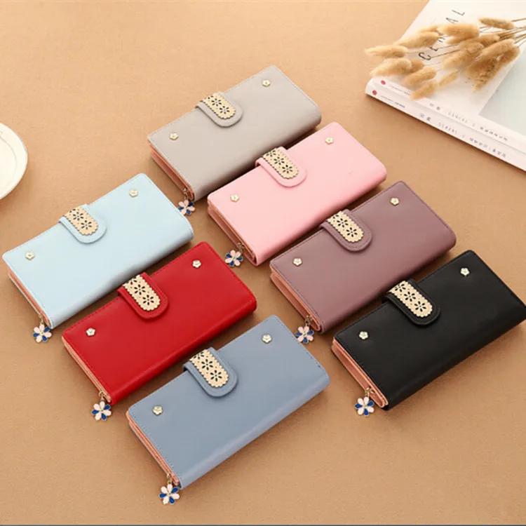

New Arrival Women Wallets Plaid Patent Leather Purse Women Clutch Bag Long Ladies Zipper Money Bag Card Holder Women Carteira