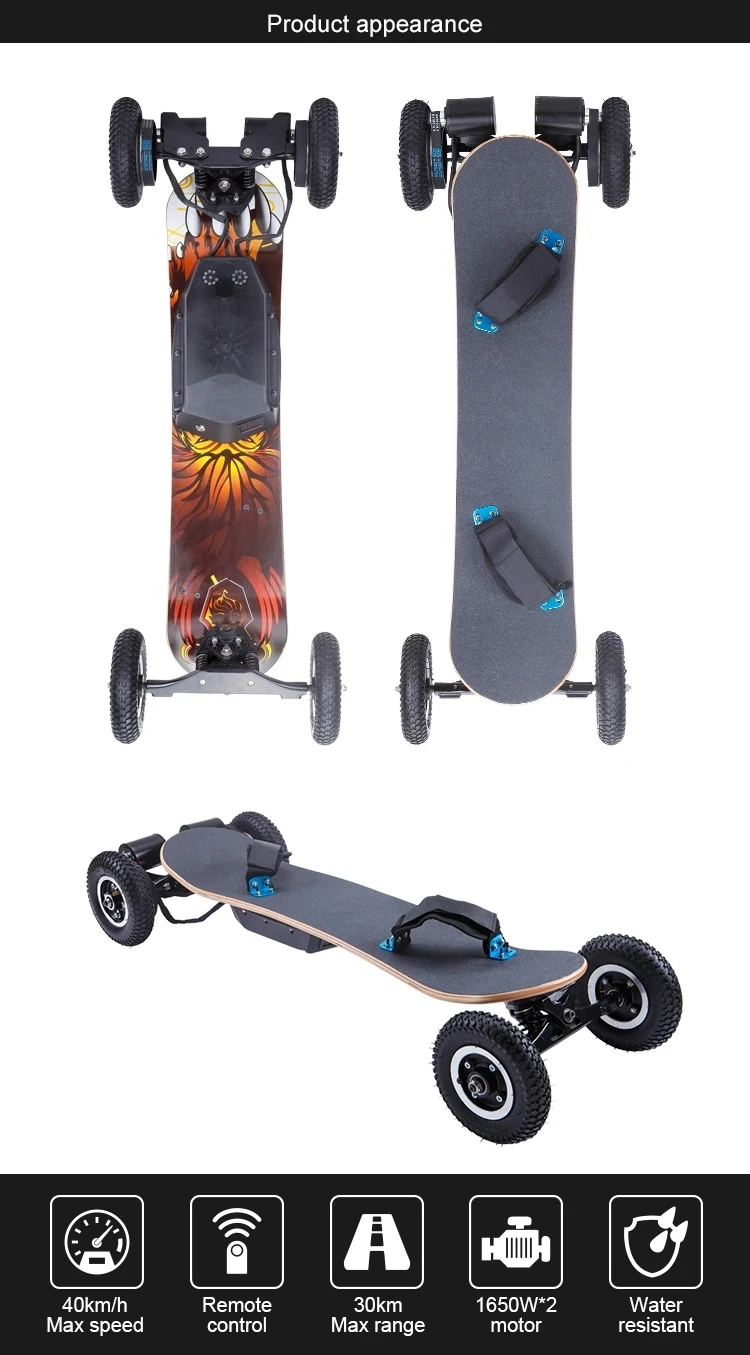 CE сертификат exciting Электрический скейтборд, батарея longboard EcoRider 60 V внедорожный Электрический скейтборд для взрослых