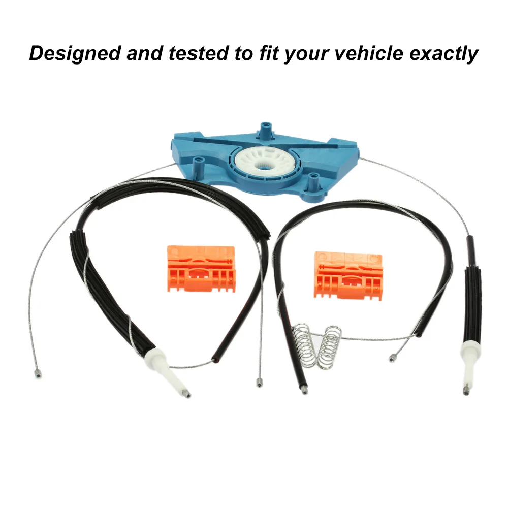 

Car-Styling Window Regulator Repair Kit Front Right Window Regulator Repair Roller Cable Kit for Audi A4 B6/B7 2000-2008